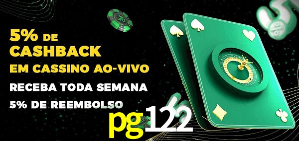 Promoções do cassino ao Vivo pg122